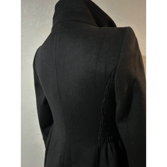 ZARA Women’s Vintage 100% Wool Tailored High Collar Coat size S Elegant Feminine - Picture 6 of 11